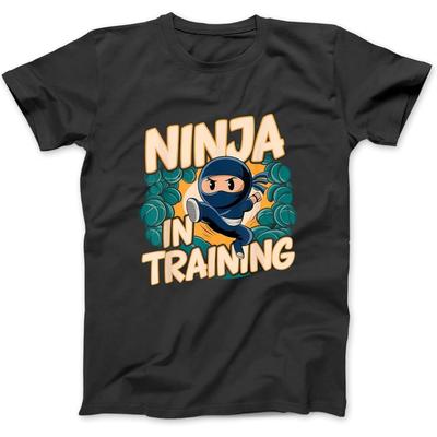 Ninja In Training Costume Party Warrior Boys Girls Kids T-Shirt, Sweatshirt, Hoodie for Men Women Kids Made In Canada Black(2)
