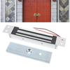 Single Door Electric Magnetic Lock 180KG Holding Force DC12V NC Mode Aluminum Alloy Electromagnetic Lock for Glass Wood Metal Fire Door