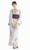 SOUBIEN Yukata Set Heko and Free Gray and Women's 3-Piece (Yukata, Obi, Geta), Size, Black, Ykt10089-obs00256