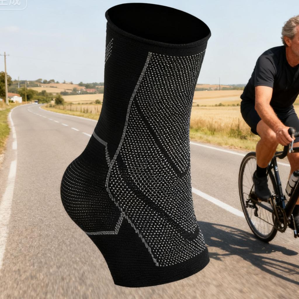 Knöchelbandage Elastische Kompression Achillessehnen-Stützbandage Bei Schwellungen Plantarfasziitis-Linderung XL 43-47