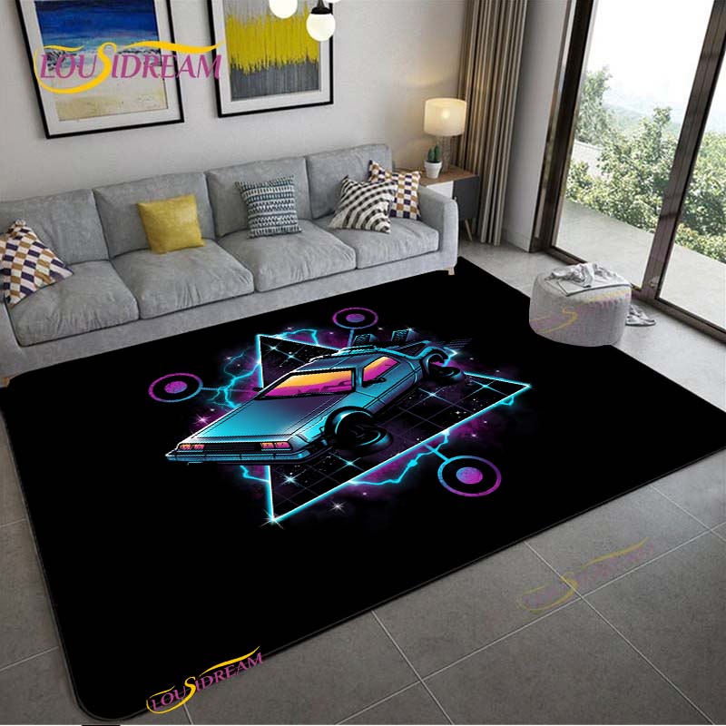 Back To The Future Carpet for Living Room Bedroom Rug Kitchen Kid Unslip Floor Mats Birthday Gift Photography Props Alfombra Rug