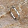 Anillos con Piedra de Ópalo Blanco Fuego para Mujer Color Cobre Joyería de Boda Para Mujeres Pequeño Delgado Redondo Anillo de Compromiso