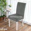 Silver Fox Velvet Stretch Chair Cover - Universal Soft Fit for Dining Chairs