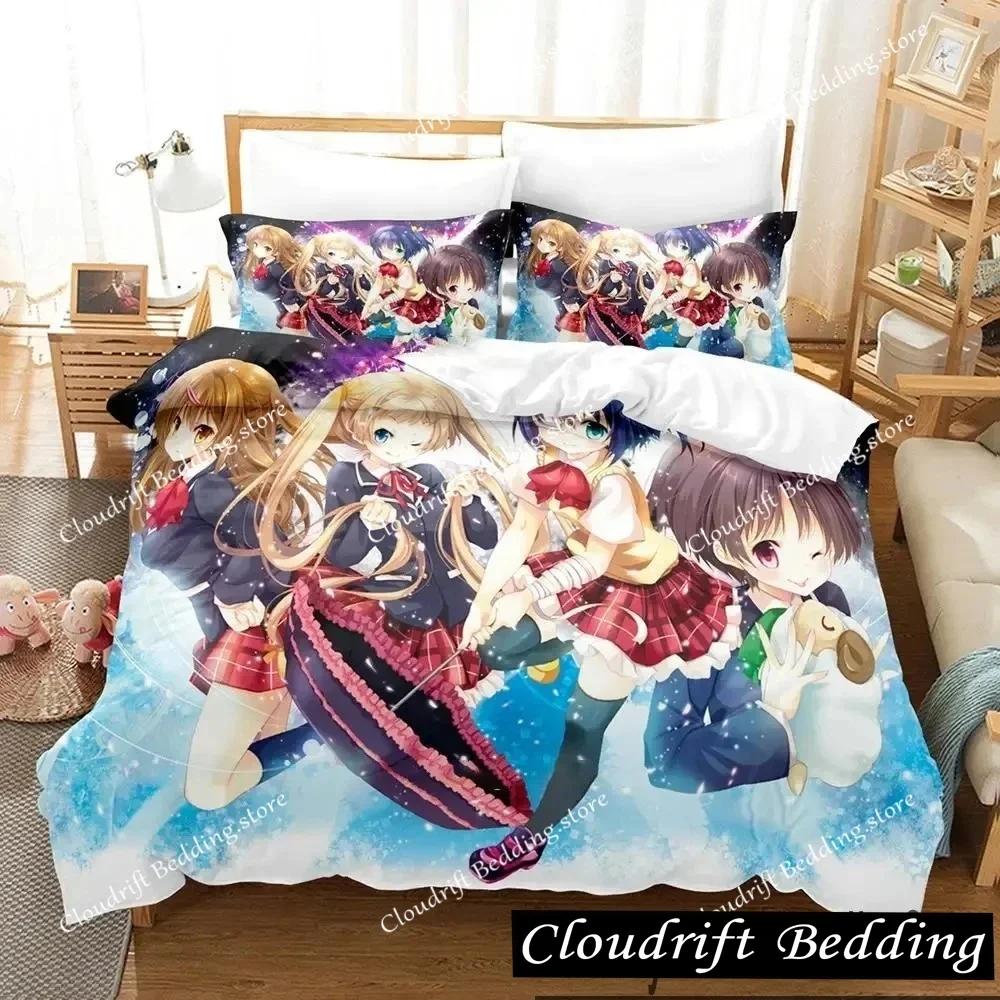 Anime Love, Chunibyo & Other Delusions Bedding Set Boys Girls Twin Queen King Size Duvet Cover Pillowcase Bed Boys Adult026