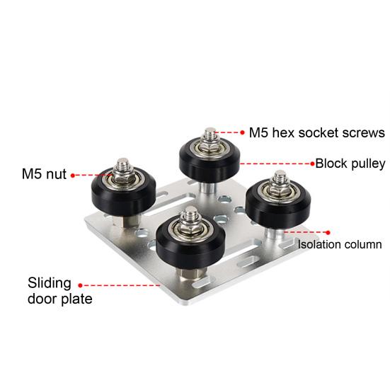 Placă portal V-Wheel 2020 Roți din aluminiu tip V Imprimante 3D CNC