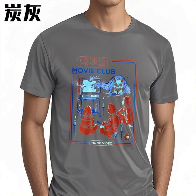 Cotton Summer For Her Tshirt Cult Movie Club Home Video Short Sleeve Printed O Neck Teeshirt Men Cotton Tshirt Fashion Tops