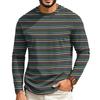 Maglietta da uomo a maniche lunghe raglan con scollo casual per l'uso quotidiano