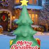 4.9FT Inflatable Christmas Tree Decorations Colorful Balls Gift Boxes LED Lit Home Ornament Christmas Gifts Toy Xmas Yard Decor