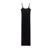 Spring New Sexy Slim Fit Thin Sling Base Skirt Backless Sheath Nylon Length Dress 3641329