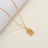 18K Gold Plated Pearls Chain Star Pendant Necklace Sturdy Stainless Steel Waterproof Jewelry Accessory for Women