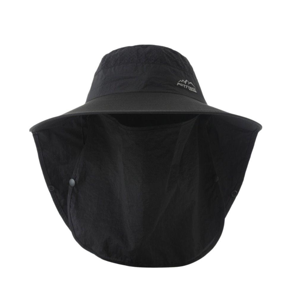 Removable Fisherman's Hat Sunscreen Face Mask Hat Fashion Male Sun Hats  Outdoor