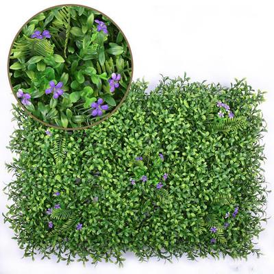 UV Resistant Artificial Grass Wall Panel Square Shape 40*60cm Size Privacy Fence Panel Green Color Fake Lawn Carpet