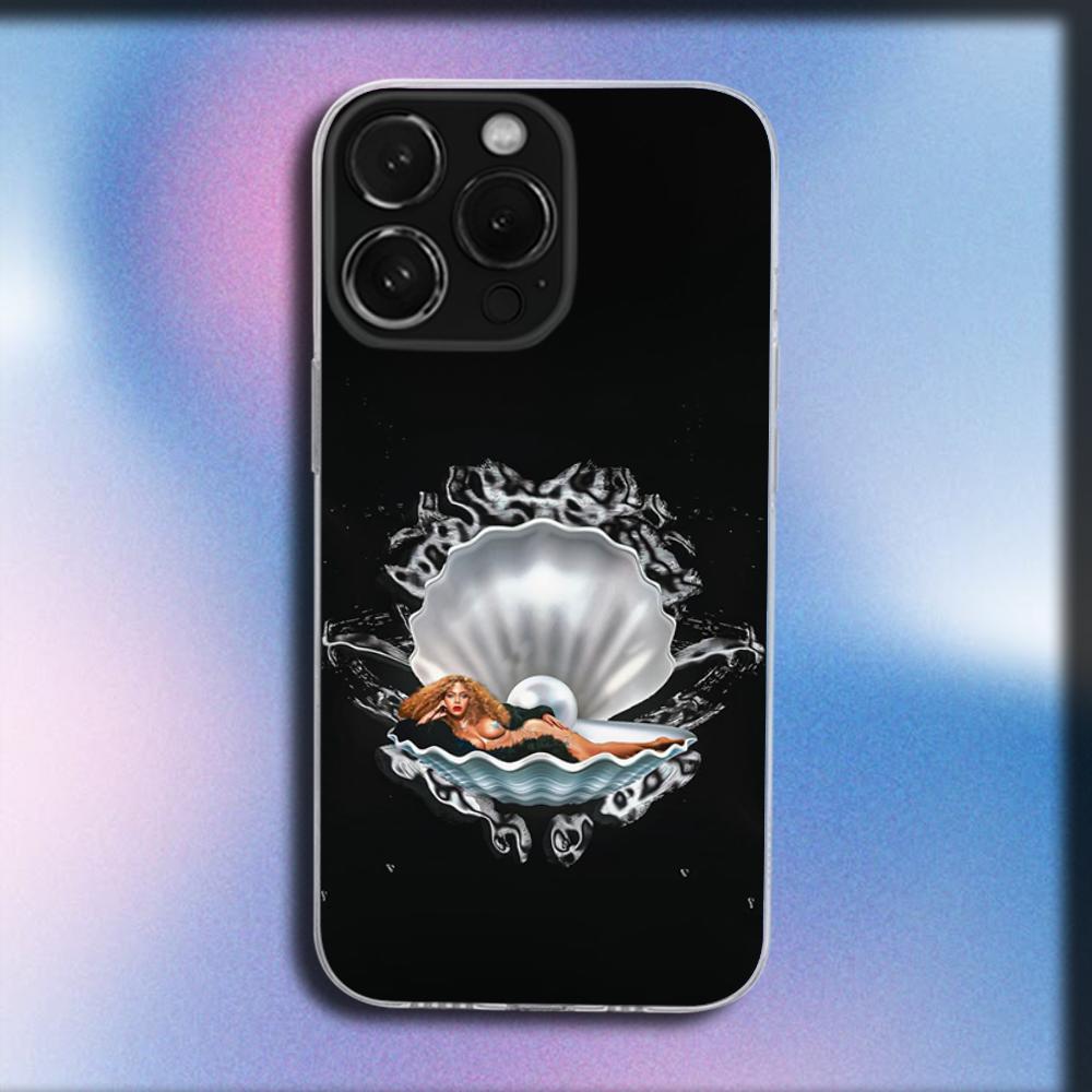 Singer B-Beyonce Phone Case For iPhone 16,15,14,13,12,11 Plus,Pro,Max,XR,XS,X,Plus,SE,Mini Transparent Soft Cover