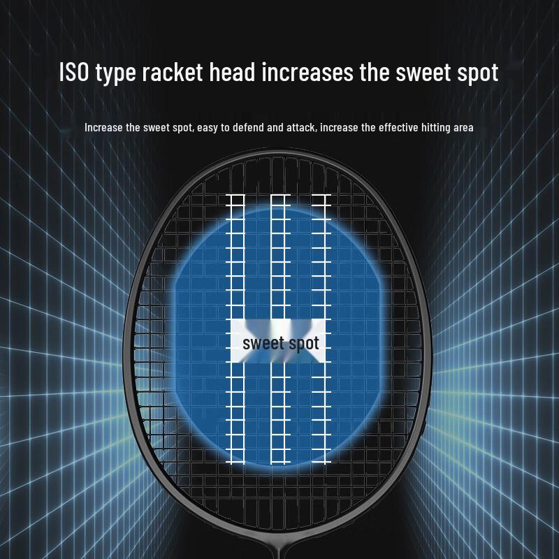 JD Crafted 8U Ultralight Full Carbon Badminton Racket