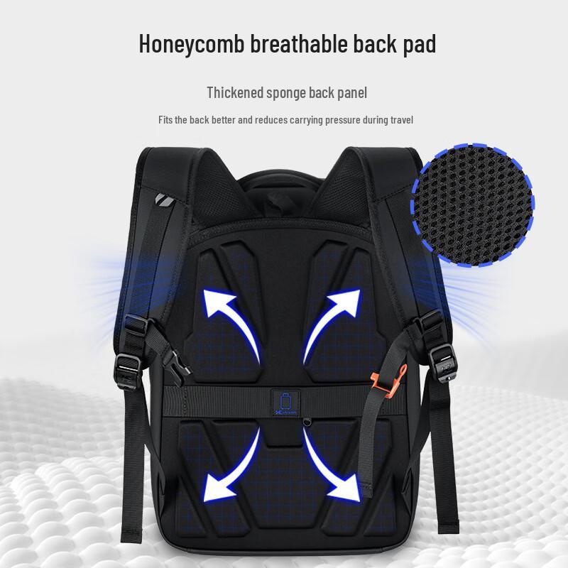 WIERSAAM Men's Waterproof Anti-theft Business Laptop Backpack