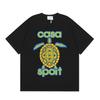 Casablanca American-style Loose Short-sleeved Shirt Black C33