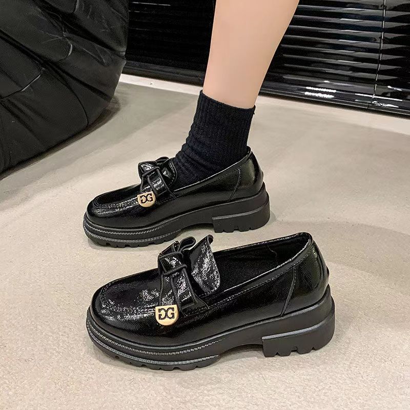 2025 Direct Sales Loafers 2025 New Autumn Popular Platform Jk Uniform Single Shoes High Heel British Style Single Shoes