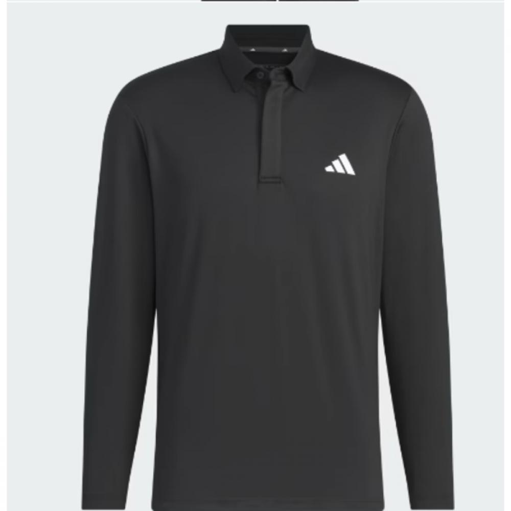 

AdidaS Golf 24fw Men S Long Sleeve Aerolady Polo Shirt Im6414 blacks/2XL