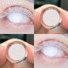 FUNSACHY Blindness White Cosplay Contact Lenses for Eyes Halloweeen Party Makeup Eye Contacts Yearly Use Beauty Pupils Cosmetics