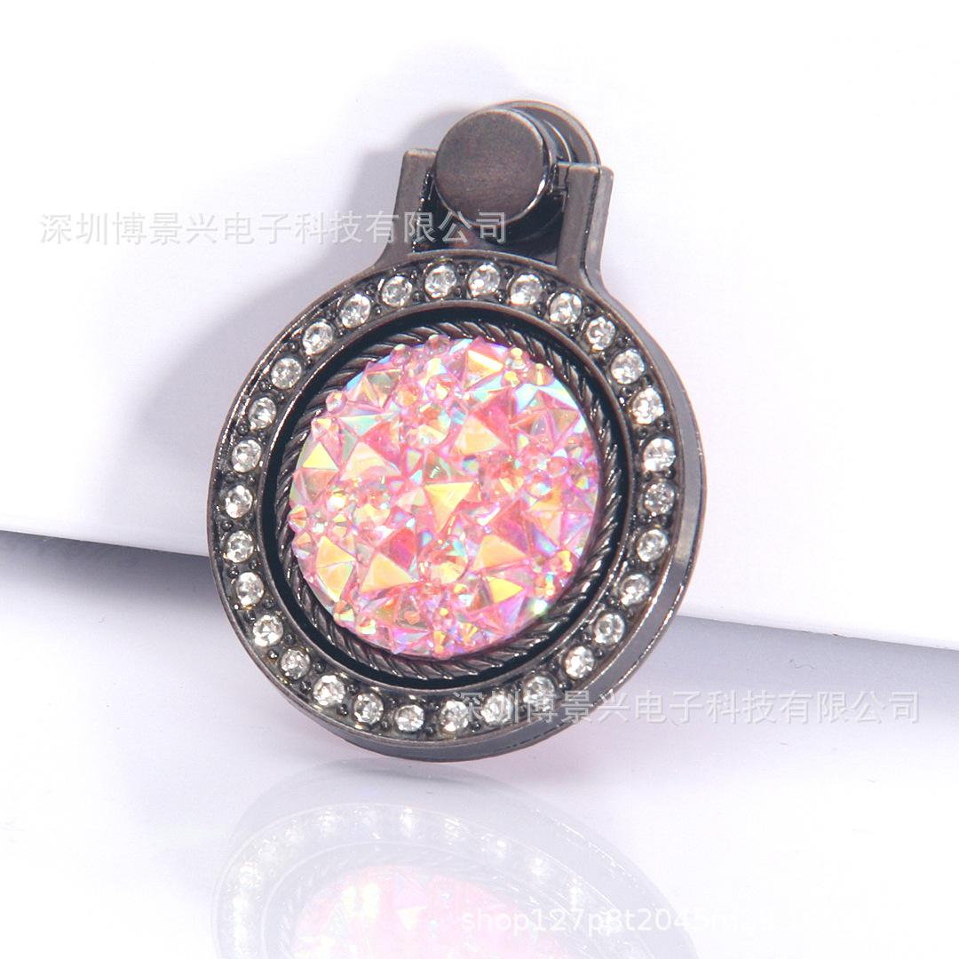 

Set with Diamonds, Pearls, Gemstones, Pocket Watch, Mobile Phone Ring Buckle Bracket, Universal Small Clock, Lazy Bracket, Metal Anti-drop.