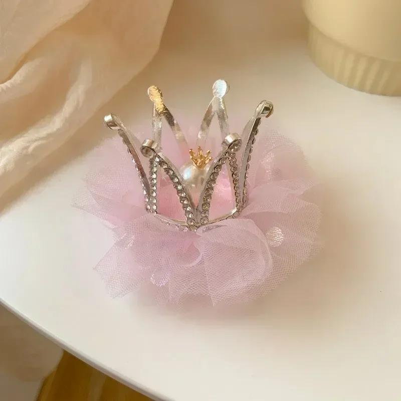 Hot Princess Children Girl Hairpin Sweet Vintage Crown Hair Clip For Kid Girl Birthday Party Decroative Hair Pin Little Girl