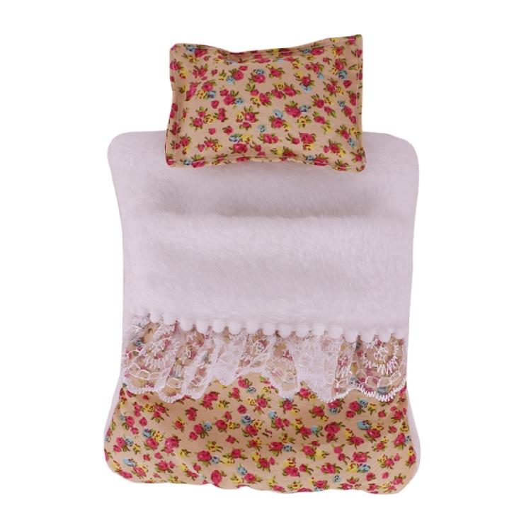 

Регульований спальний мішок та набір подушок для ляльок із солодким квітковим візерунком Для колекційних плюшевих фігурок Набори для демонстрації ляльок