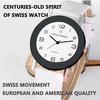 Orologio semplice in pelle bianca Orologi da donna Orologio da polso analogico casual al quarzo