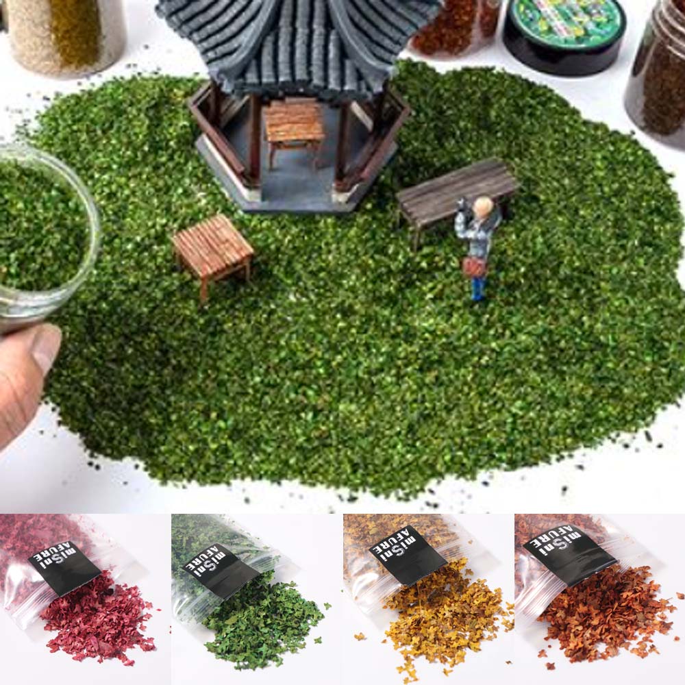 Layout Scene Miniature Leaves Model Miniature Terrain DIY Miniature Leaf Fairy Garden
