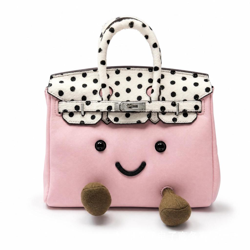 Jllycat Cute Fluffy Platinum Doll Crossbody Elf Handbag