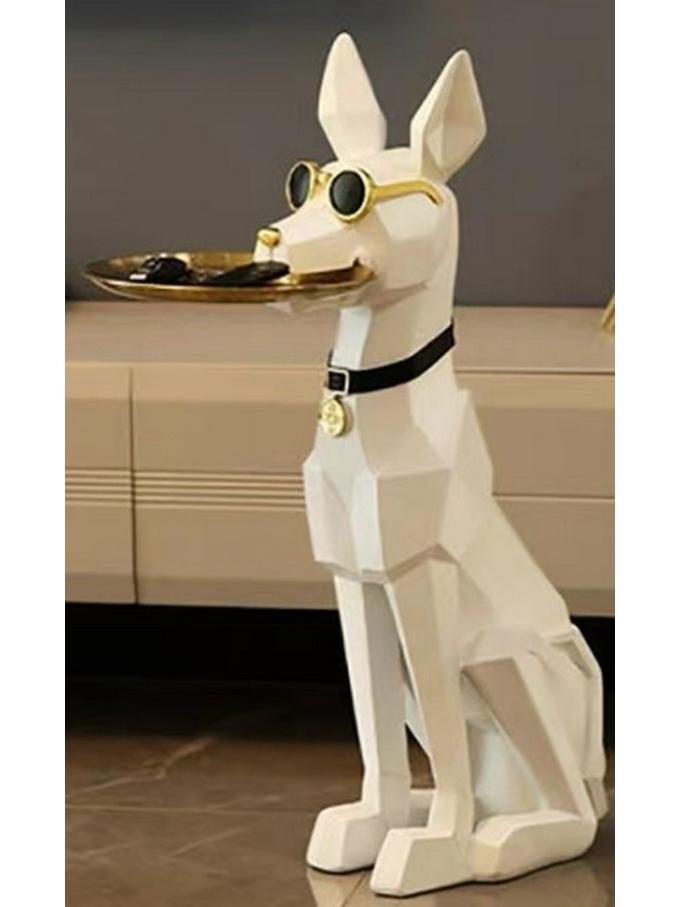 

Современный Роскошный Мозаичный Поднос для Хранения Ключей в виде Добермана для Декора Гостиной