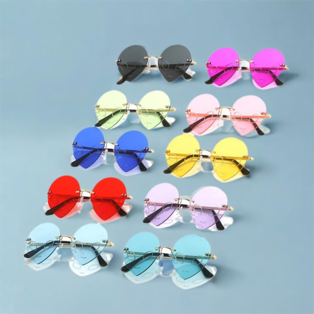 Rimless Halloween Sunglasses Party and Masquerade UV Protection Frameless Shades Halloween Costume Accessories Colorful
