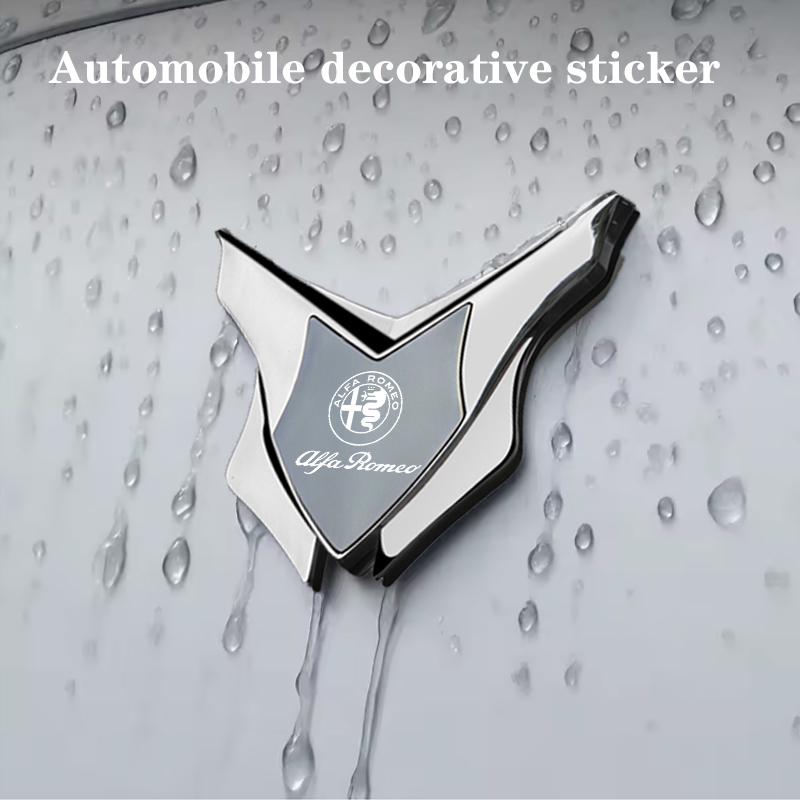 3D Metalowy Znak Błotnika Samochodowego Naklejka Logo Dla Alfa Romeo STELVIO Giulia 159 Giulietta 147 Mito 156 MTO Sportiva Akcesoria