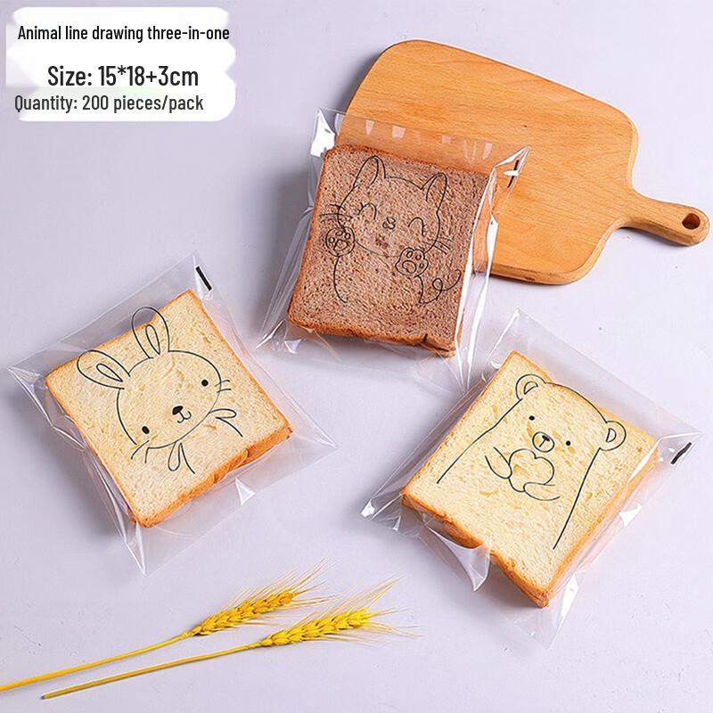 Self-Sealing Transparent Bread Bags