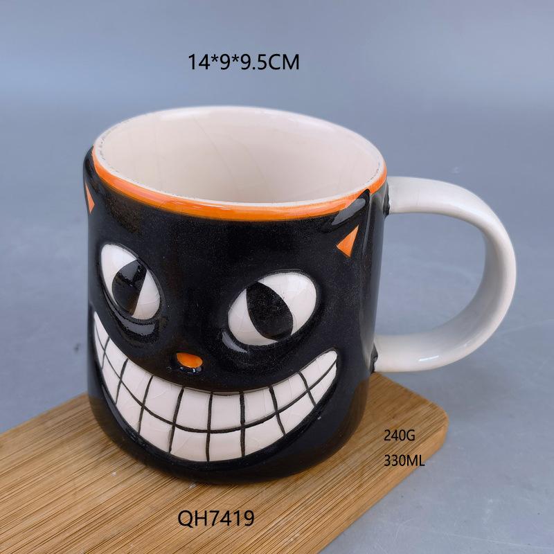 New Halloween Little Devil Ceramic Mug Personality Creative Funny Ceramic Mug Gift Souvenir 301-400ml