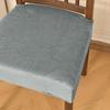 Elastic Velvet Dining Chair Covers Dust-Proof Fixed Strap Chair Slipcover Non-Slip Design Removable Seat Cushion Covers
