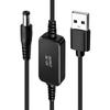 Wifi To Powerbank Cable Connector 5V To 12V Usb Converter Cord For Wifi Router Fan Speaker