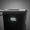 Powerbank 10000mAh USB-A USB-C z wyświetlaczem wbudowanym kablem USB-C 20W - czarny