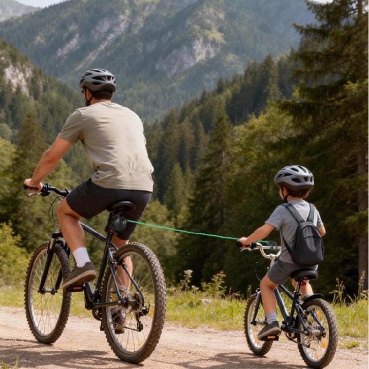 Outdoor Bicycles Pull Rope Cycling Tractions Leash for Child Retractable Bicycles Trailer for Kids Bicycles Tow Systems