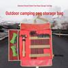 Large Outdoor Tote for Camping Gear: Includes Peg Storage, Tarp, Tent Pegs, and Hammer Kit