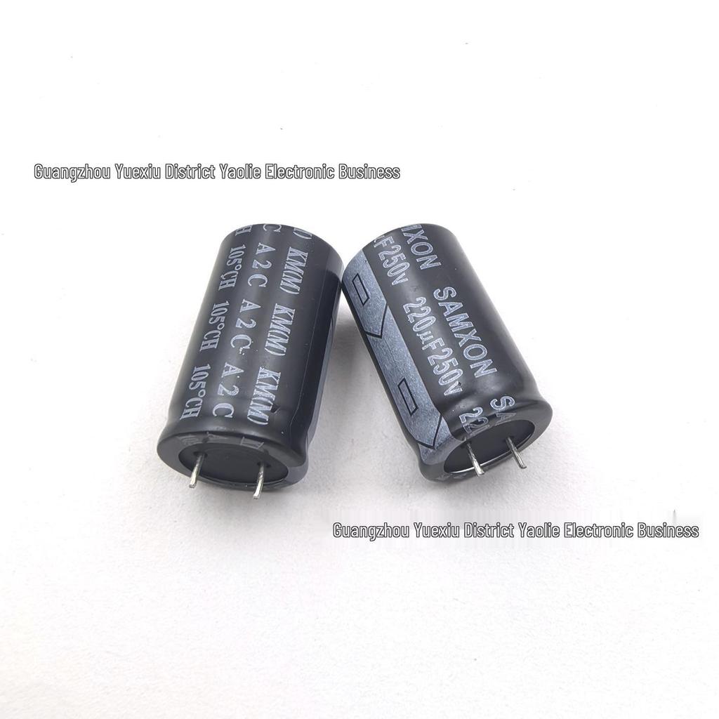 WANYU 250V 220uF Electrolytic Capacitor, 18×30mm Through-hole for Power Amplifier Filtering