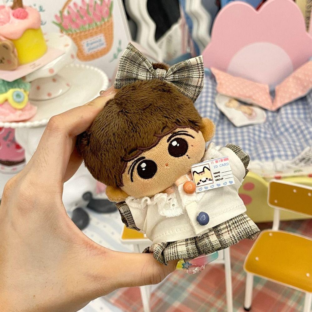 For 10CM Doll Cotton Doll Rompers Soft Cotton Mini Doll Clothes Plush Doll Outfit  Doll Collecting