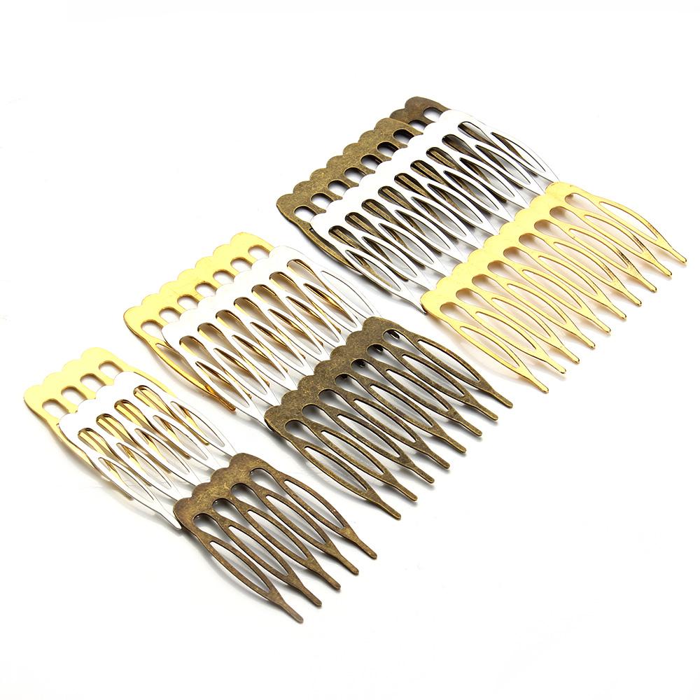 10pcs/lot 5/8/10 Teeth Metal Hair Comb Clips Claw Hairpins Hair Clips DIY Jewelry Findings For Women Wedding Hair Supplies