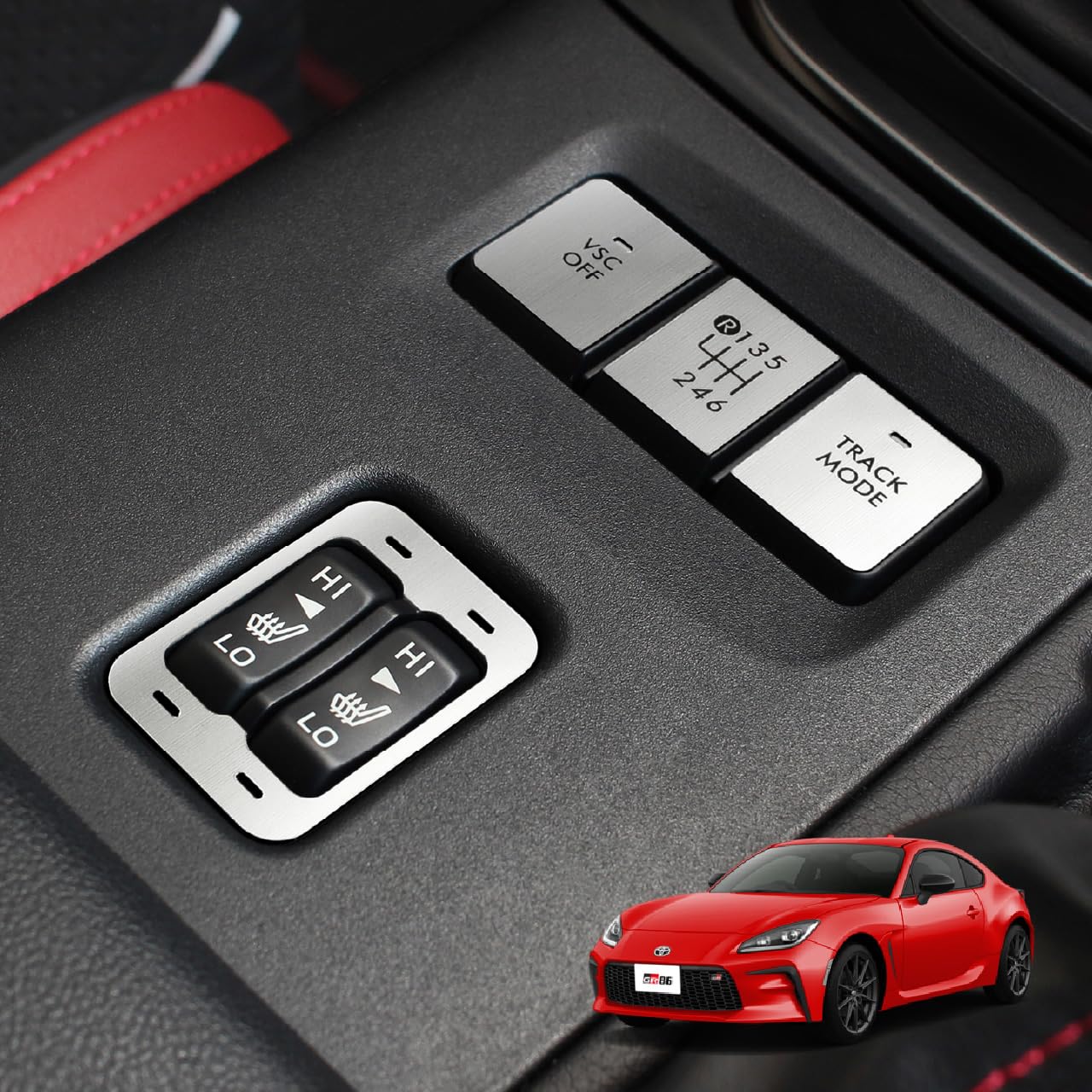 

BARZA GR86 Center Console Switch Cover Hairline Style Interior Custom Parts Compatible with ZN8 AT&T Vehicle specific