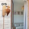 Woodpecker Doorbell Wooden Handmade Self-Adhesive Woodpecker Door Knocker Vintage Bird Door Knocker for Front Door Room Door