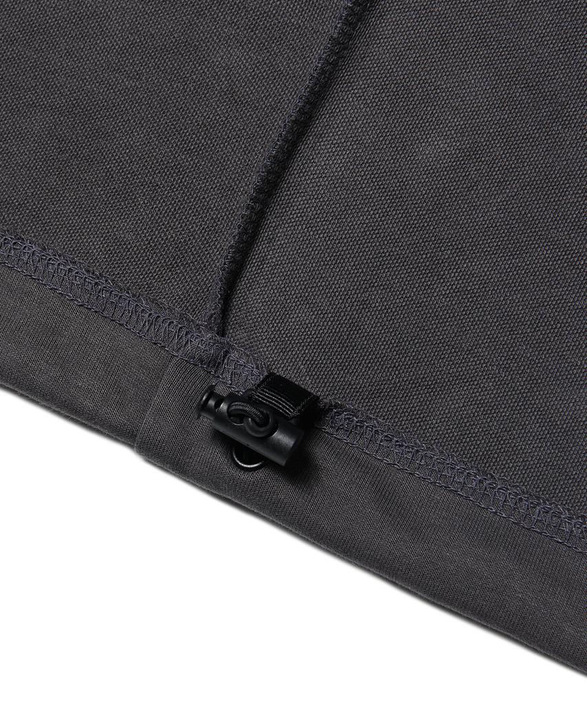 MUSINSA STANDARD Flat Terry Oversized String Sweatshirt [Gunmetal]