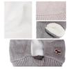 Pet Hat Rabbit Ears Wind-Proof Knitted Hat for 2Pcs Grey Puppy Headgear
