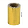 1 PC Gold Thermal Exhaust Tape Air Intake Heat Insulation Shield Wrap Reflective 2021 Aluminum Fiberglass Heat Shield Wrap Tape