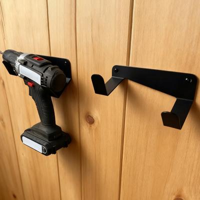 Gancho de Almacenamiento para Taladro Montado en Pared Acero al Carbono Resistente a la Corrosión Herramientas Eléctricas Gancho de Almacenamiento para Taladro de Jardín