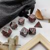 Paladin' Sacrifice RPG Dice Set of 7 Metal Dice
