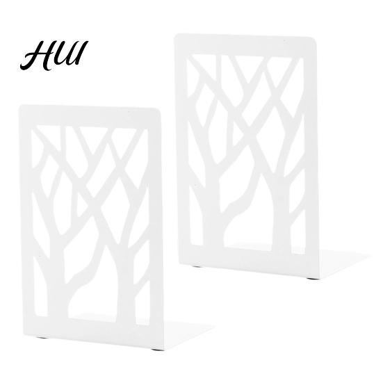 Stable Bookends 1 Pair Tree of Life Decorative for Shelves, Heavy Duty Bookshelf Non-slip Organizer, Hollow Book Holder Stoppers Desk, Office Library